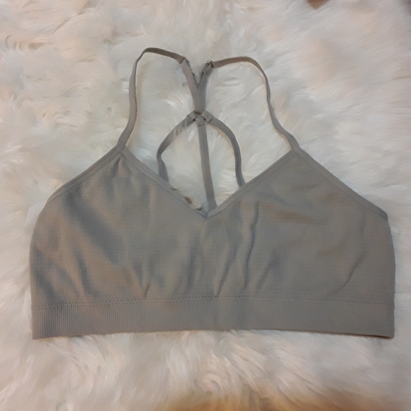 Gray Triangle Strappy Bralettes - Picture 2 of 8